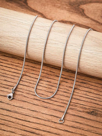 Stainless Steel Snake Chain Necklace, Jewelry Gift for Men and Women