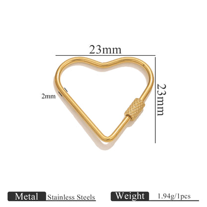 Stainless Steel Vacuum Plated Jewelry Clasp - Screw-On Closure for Bracelets, Necklaces & Beaded Bracelets | Durable & Easy to Use