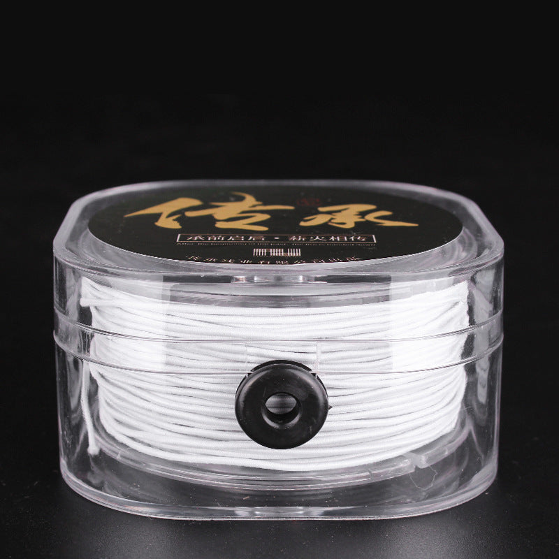 Strong Elastic Core Bead Cord - Perfect for Bracelets, Mala Beads, DIY Jewelry Making & Craft Supplies