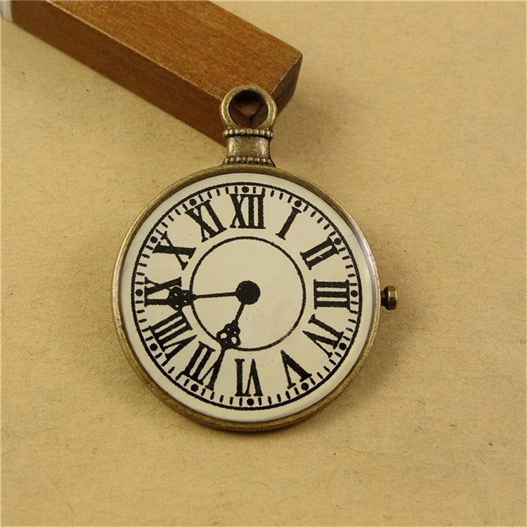 2PCS Antique Sticker Clock Pendant - Timeless Retro Clock Decor Accessory for DIY Projects