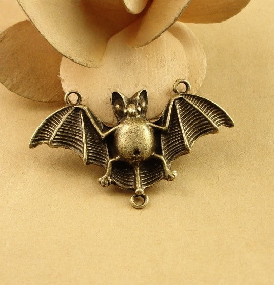 4PCS Vintage Bat Connectors | Jewelry Making Supplies for Necklace & Bracelet DIY