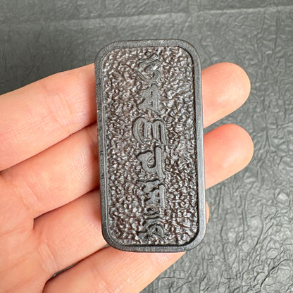 Agarwood Sandalwood Lotus Mantra Charms, Tibetan Om Mani Padme Hum Pendants for Meditation Mala