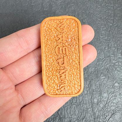 Agarwood Sandalwood Lotus Mantra Charms, Tibetan Om Mani Padme Hum Pendants for Meditation Mala