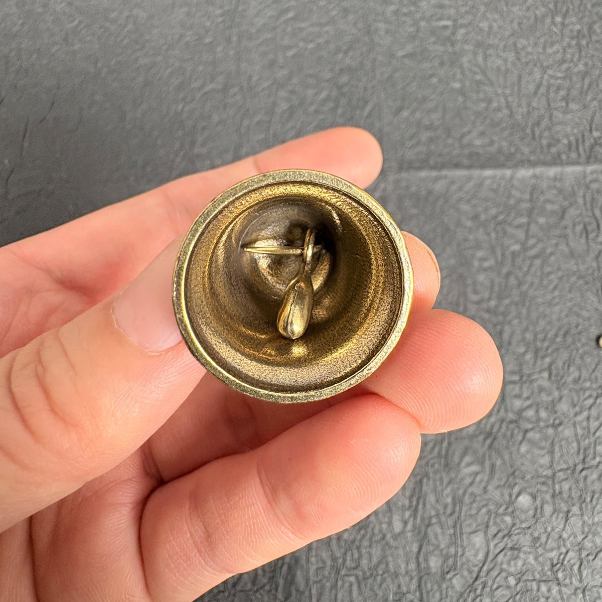 Antique Brass Trident Exorcism Bell Charms, Feng Shui Home Protection Decoration