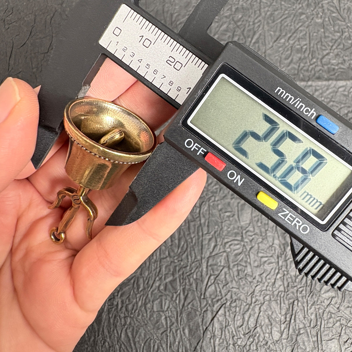 Antique Brass Trident Exorcism Bell Charms, Feng Shui Home Protection Decoration