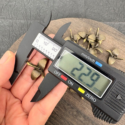 10PCS Antique Bronze Origami Crane Charms, Vintage Metal Paper Crane Pendants for Jewelry Making