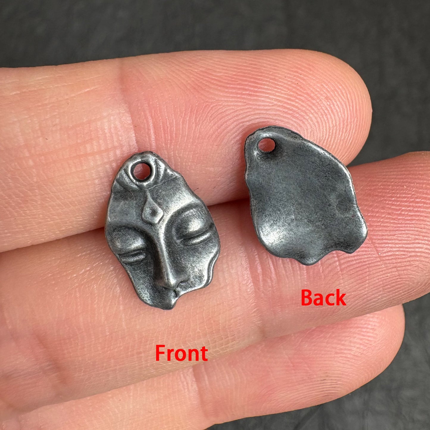 30PCS Antique Buddha Face Charms, DIY Jewelry Making Supplies