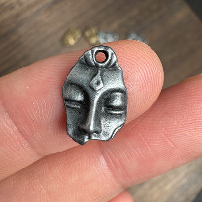 30PCS Antique Buddha Face Charms, DIY Jewelry Making Supplies