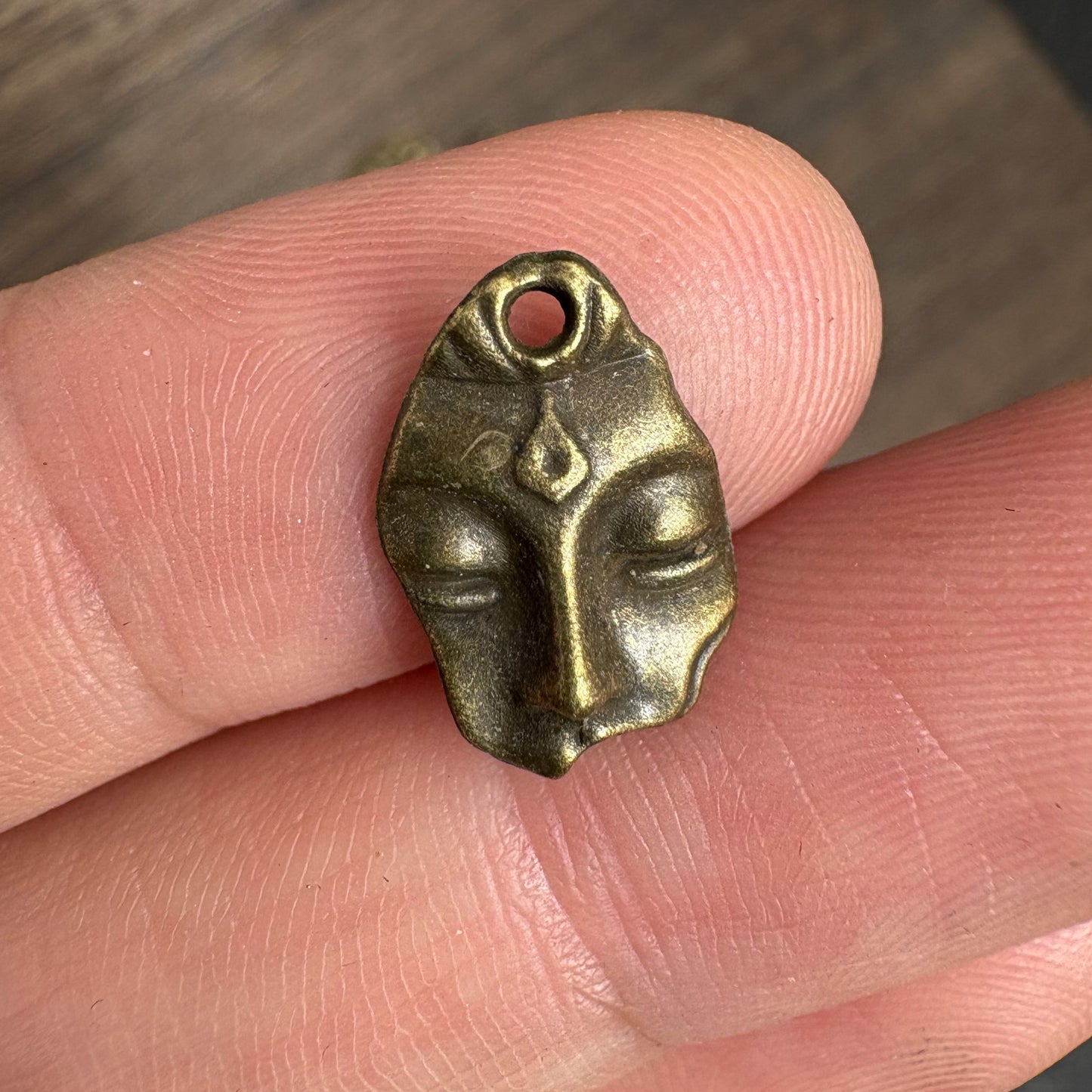 30PCS Antique Buddha Face Charms, DIY Jewelry Making Supplies