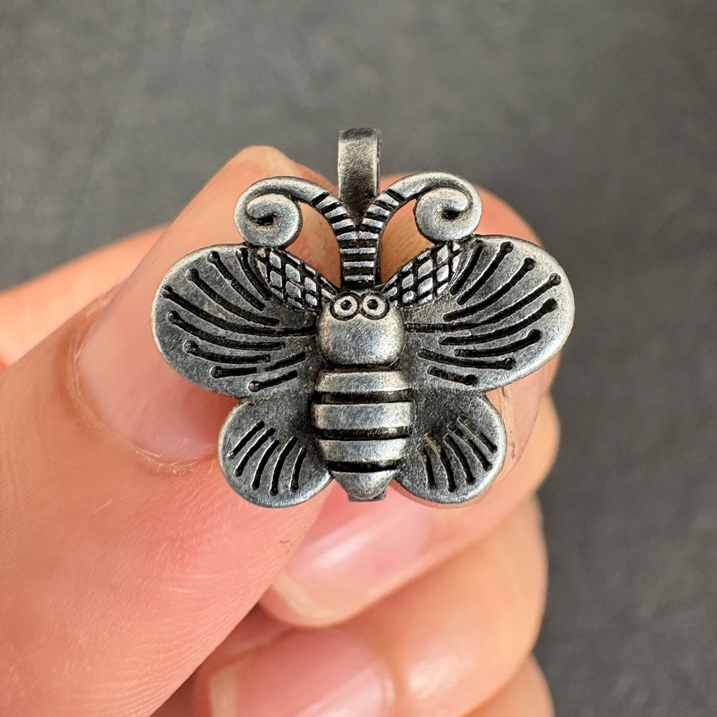 Antique Silver Bee S Clasp, Jewelry Connector