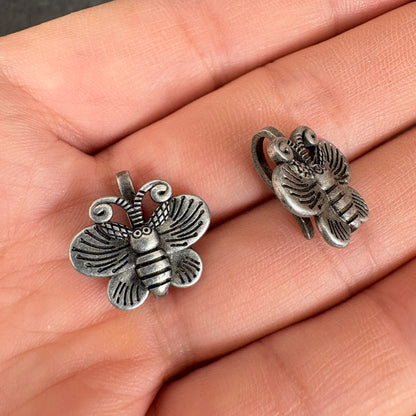 Antique Silver Bee S Clasp, Jewelry Connector