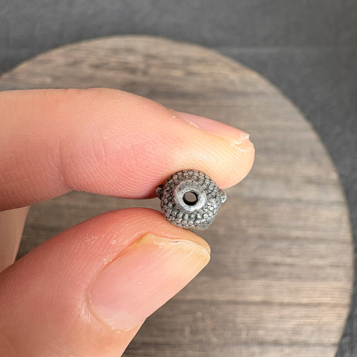 10PCS Antique Silver Mini Buddha Head Bead Charms, Tiny Spacers for Mala Bracelet Handmade Jewelry