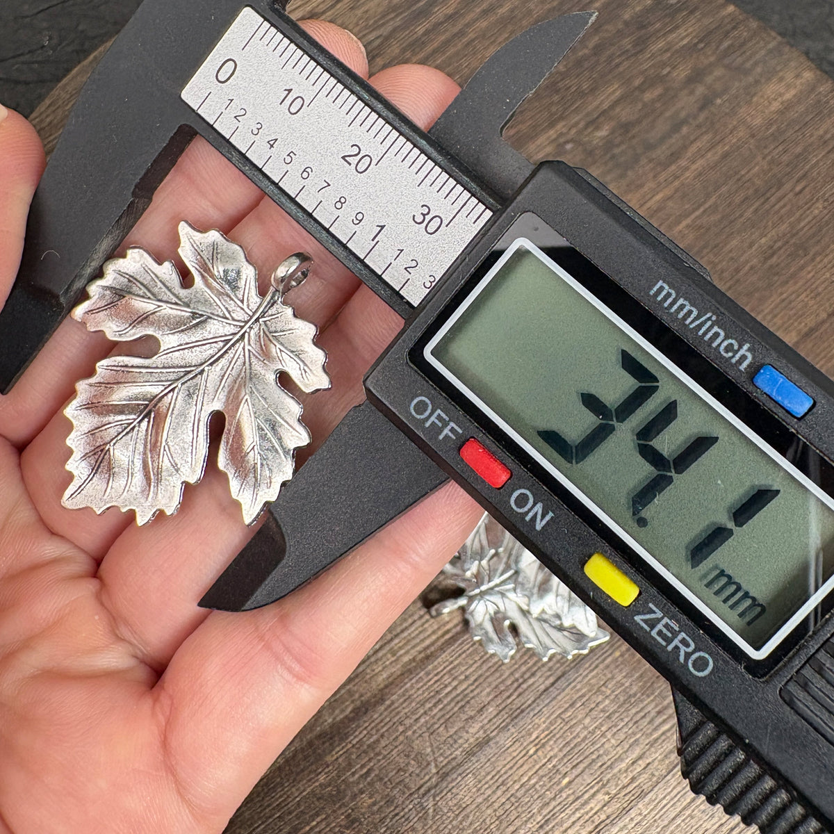 6PCS Antique Silver Maple Leaf Charms, Botanical Jewelry Making Findings