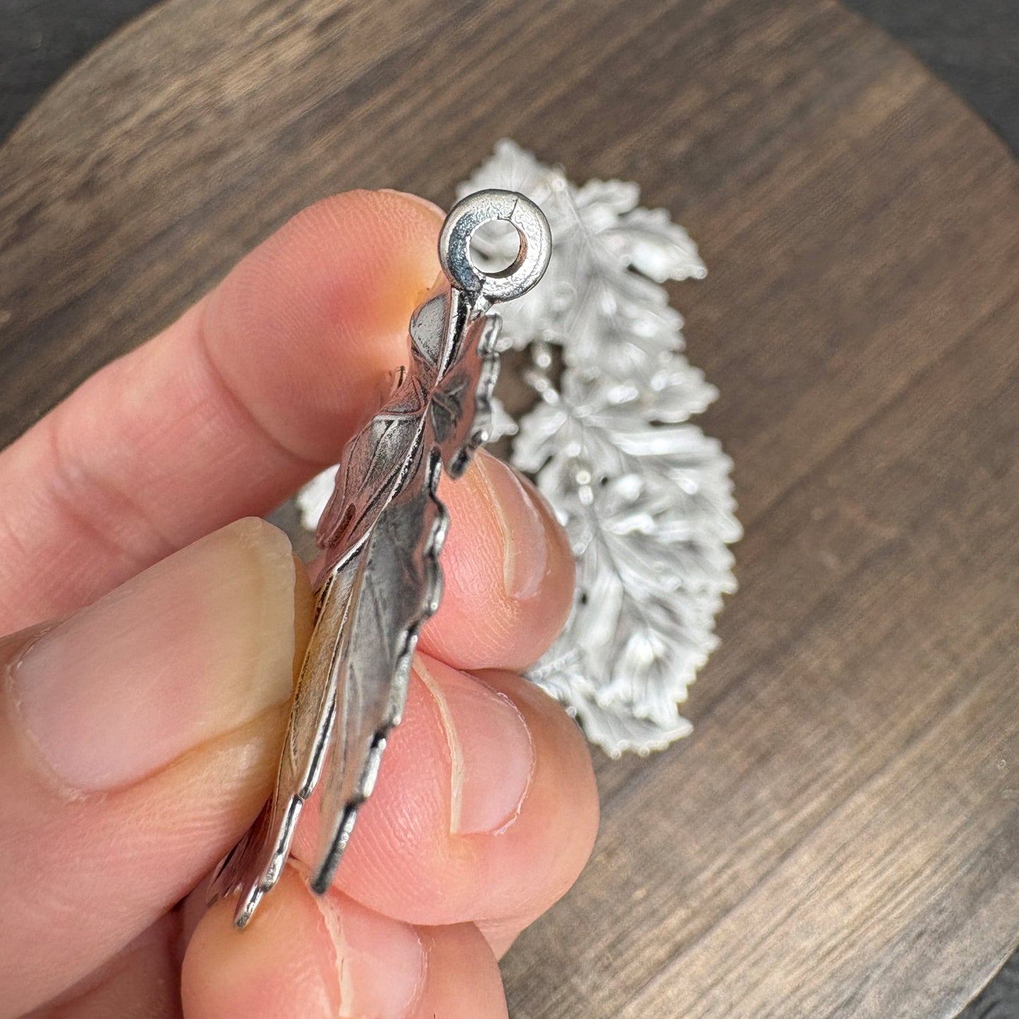 6PCS Antique Silver Maple Leaf Charms, Botanical Jewelry Making Findings