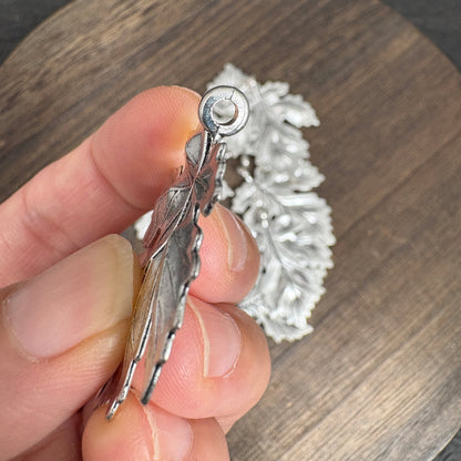 6PCS Antique Silver Maple Leaf Charms, Botanical Jewelry Making Findings