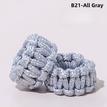 10PCS Handmade Seamless Flat Knot Coil, Handwoven Red Cord, DIY Bracelet & Pendant Connector, Jewelry Making Findings