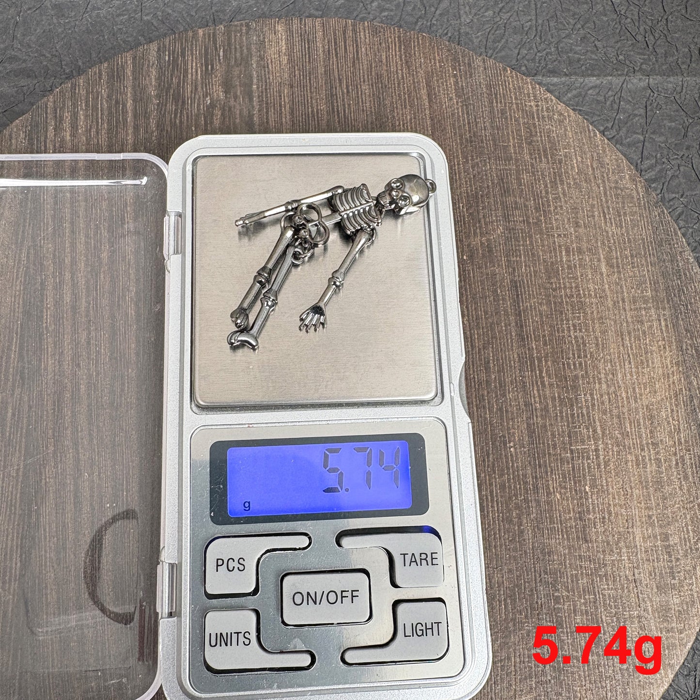 2PCS Black Articulated Skeleton Charms, Movable Human Skull Pendant for Gothic Jewelry Making