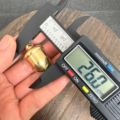 Brass Acorn Pinecone Box Pendant, Mini Wooden Wish Pill Box, Nature Keepsake Trinket Container
