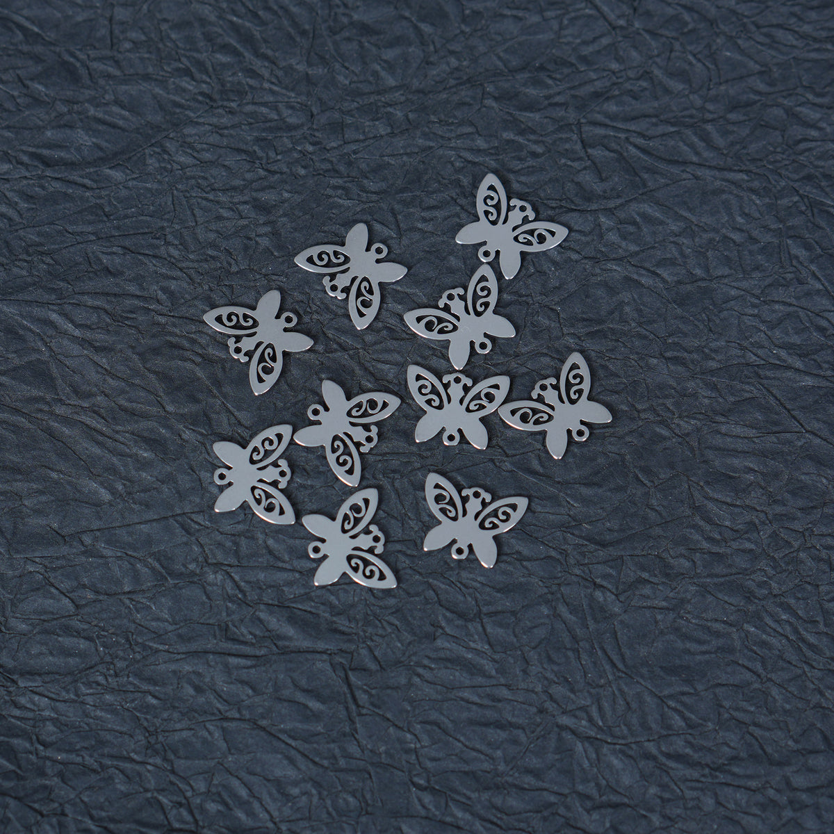 10PCS Butterfly Connectors,Stainless Steel Charms for  DIY Jewelry Making