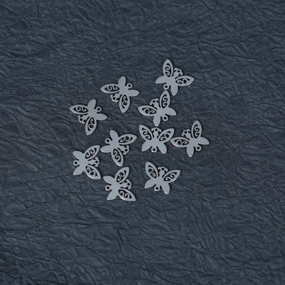 10PCS Butterfly Connectors,Stainless Steel Charms for  DIY Jewelry Making