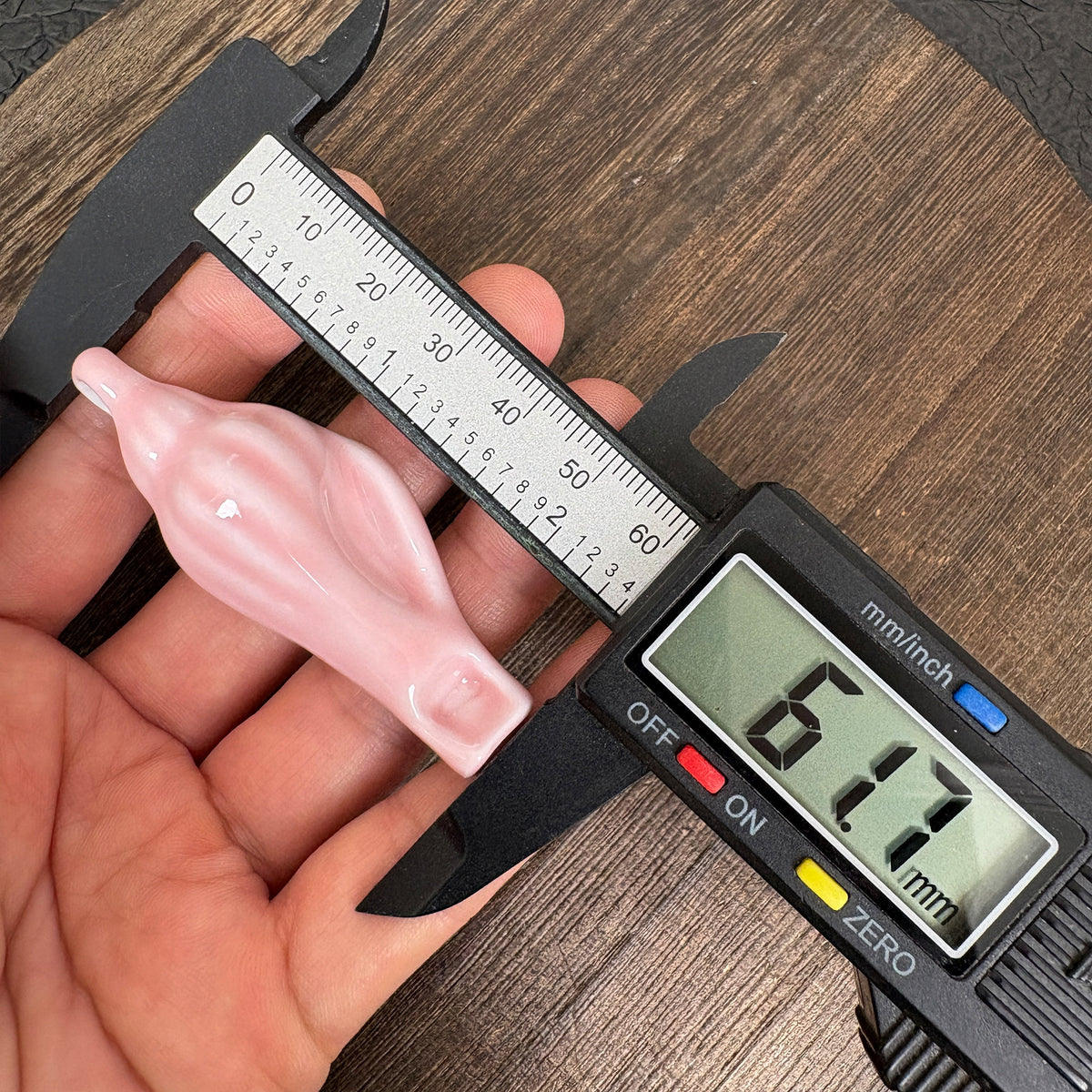 Ceramic Pink Conch Whistle Pendant, Ocean  DIY Jewelry Charm