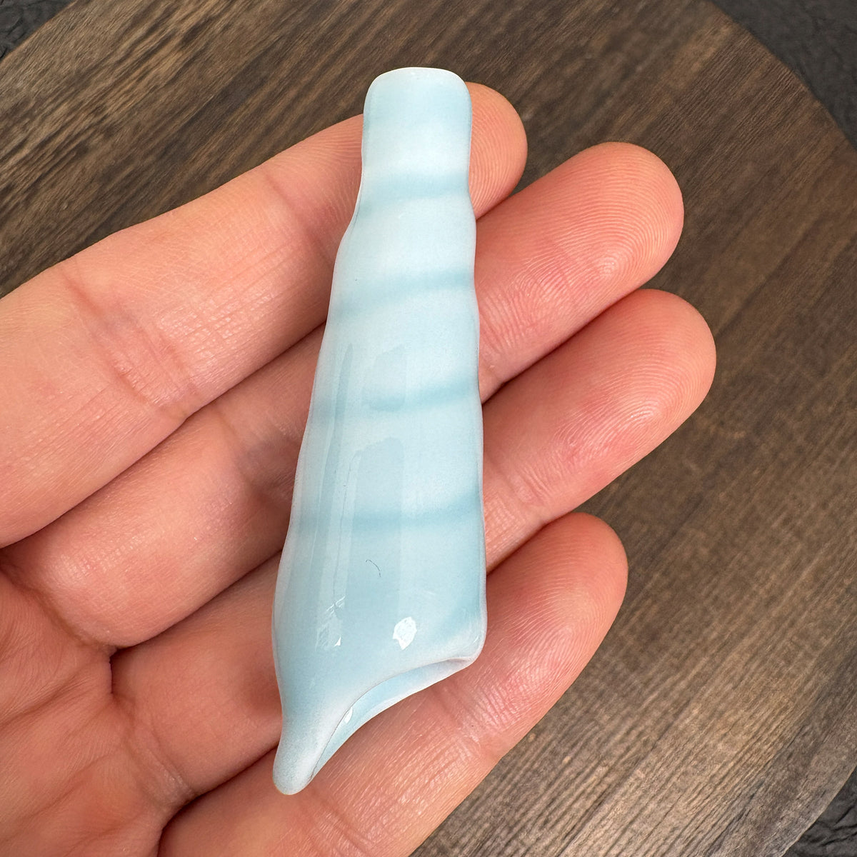 Ceramic Pink Conch Whistle Pendant, Ocean  DIY Jewelry Charm