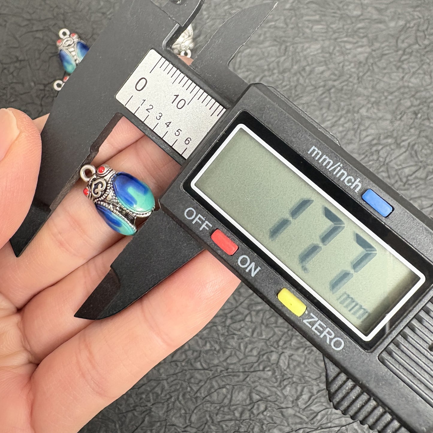 2PCS Cicada Pendants for Necklace, Tibetan Silver with Enamel, Symbol of Renewal and Success, Boho Jewelry Charm