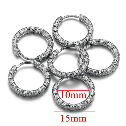 Women's Stainless Steel Circle Ear Hoops - Trendy Ear Accessories & DIY Earring Making Supplies