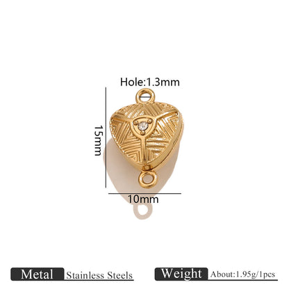 Stainless Steel Rose Magnetic Clasp, Vacuum Gold Plated Flower End Clasp, DIY Bracelet Necklace Jewelry Making Supplies