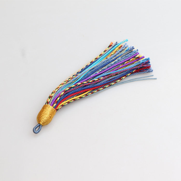 Tibetan Style Handmade Cotton Tassel, DIY Bodhi Prayer Beads Pendant, Handmade Mala Bracelet & Necklace Jewelry Accessories