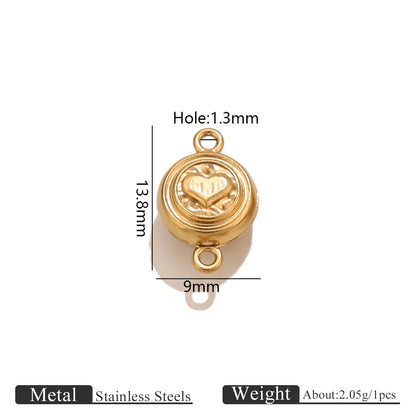 Stainless Steel Rose Magnetic Clasp, Vacuum Gold Plated Flower End Clasp, DIY Bracelet Necklace Jewelry Making Supplies