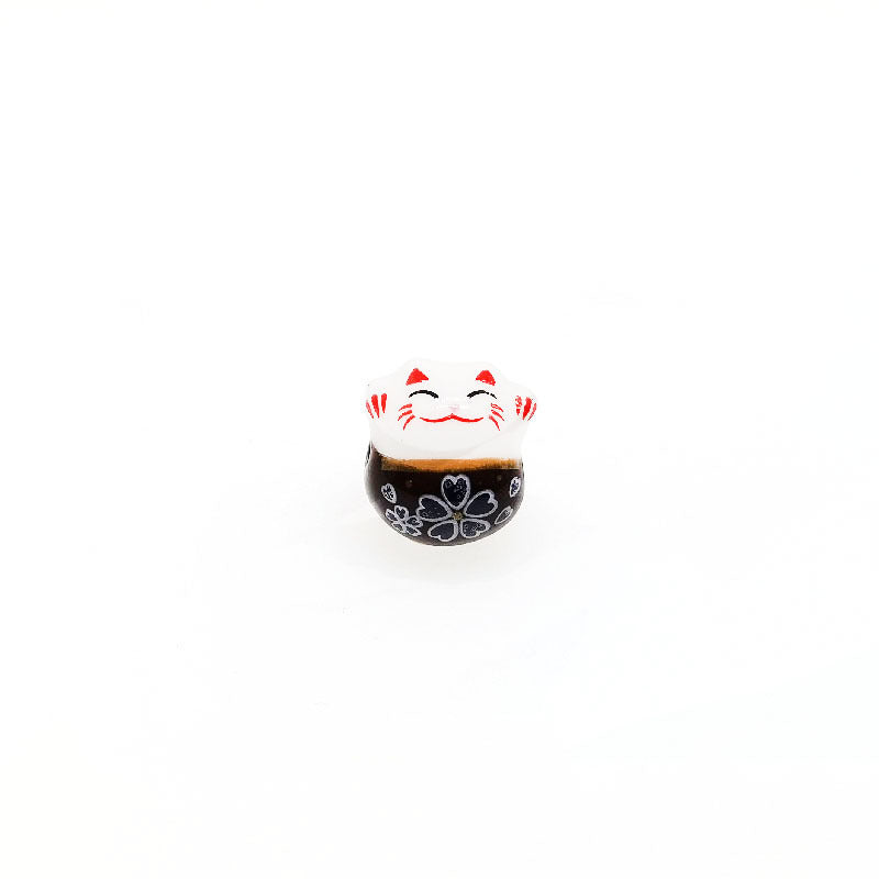 Ceramic Lucky Cat (Maneki Neko) Beads - Perfect for DIY Jewelry, Keychains, Home Decoration Crafts