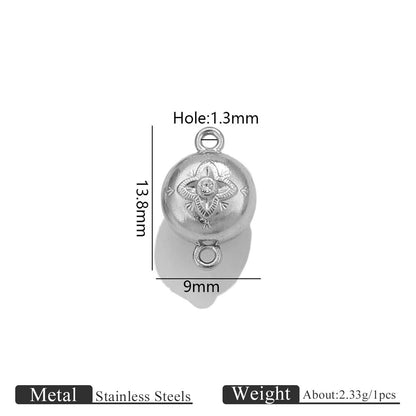 Stainless Steel Rose Magnetic Clasp, Vacuum Gold Plated Flower End Clasp, DIY Bracelet Necklace Jewelry Making Supplies