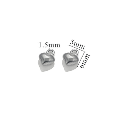 10PCS Stainless Steel Moon & Sun Mini Pendants | Cute Tiny Charms, Ideal Accessories for Necklaces & DIY Jewelry Making