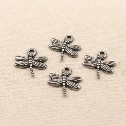 Stainless Steel Dragonfly Charm | Versatile DIY Pendant for Bracelets, Necklaces & Earrings, Jewelry Craft Supply