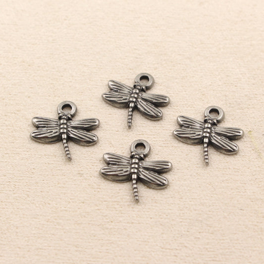 Stainless Steel Dragonfly Charm | Versatile DIY Pendant for Bracelets, Necklaces & Earrings, Jewelry Craft Supply