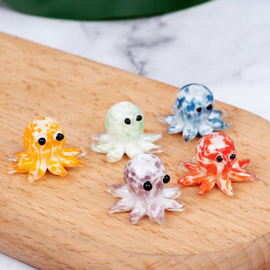 Handmade Glass Octopus Bead, Lampwork Animal Charm, Ocean Inspired Spacer Bead for DIY Necklace Bracelet Jewelry Making