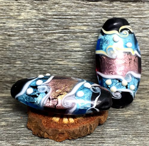 Imported Italian Handmade Vintage Glass Beads, Buddhist Spacer Beads for DIY Bracelets & Necklaces