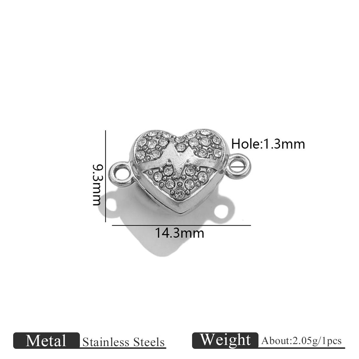 Stainless Steel Rose Magnetic Clasp, Vacuum Gold Plated Flower End Clasp, DIY Bracelet Necklace Jewelry Making Supplies