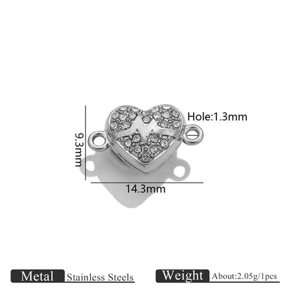 Stainless Steel Rose Magnetic Clasp, Vacuum Gold Plated Flower End Clasp, DIY Bracelet Necklace Jewelry Making Supplies