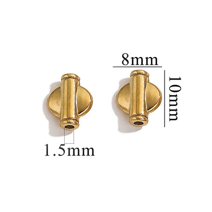 2PCS Stainless Steel Spacer Beads, Elephant Owl Buddha Head Diamond Shape Decorative Beads for DIY Jewelry Making