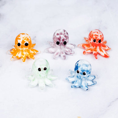Handmade Glass Octopus Bead, Lampwork Animal Charm, Ocean Inspired Spacer Bead for DIY Necklace Bracelet Jewelry Making