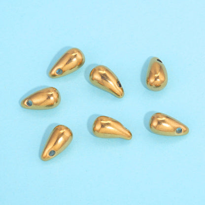 5PCS Stainless Steel Teardrop Pendant Charm, Small Delicate Drop for DIY Necklace Earring Jewelry Making