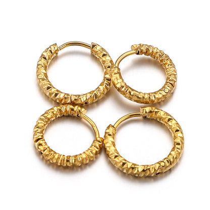 Women's Stainless Steel Circle Ear Hoops - Trendy Ear Accessories & DIY Earring Making Supplies