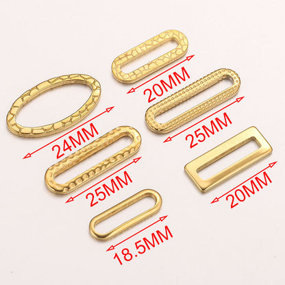 20PCS Stainless Steel Oval & Rectangular Frame Earring Connectors - DIY Jewelry Making Supplies & Components