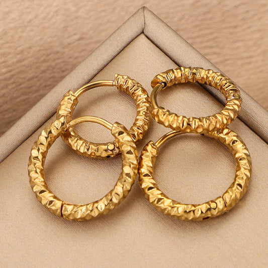 Women's Stainless Steel Circle Ear Hoops - Trendy Ear Accessories & DIY Earring Making Supplies