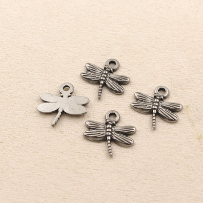 Stainless Steel Dragonfly Charm | Versatile DIY Pendant for Bracelets, Necklaces & Earrings, Jewelry Craft Supply