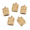 Stainless Steel Rectangular Cross Pendant -18K