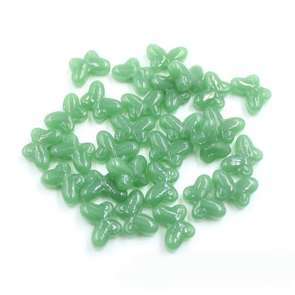 10PCS 10*15mm Glass Butterfly Beads, Colorful Loose Spacer Beads for DIY Jewelry Making, Bracelet Necklace Earring Supplies