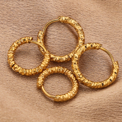 Women's Stainless Steel Circle Ear Hoops - Trendy Ear Accessories & DIY Earring Making Supplies